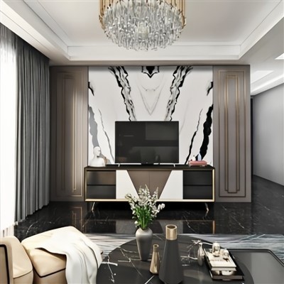 Nanokristalizēta stikla televizora fona siena